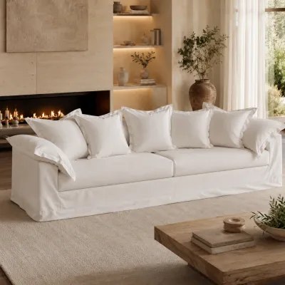 Sofá Calvin Off-White | Aconchego e Conforto | Maria Pia Casa